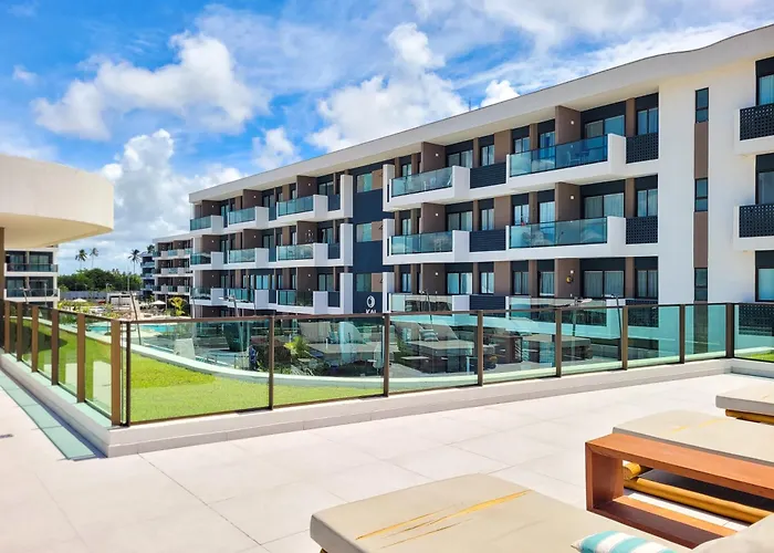 Sol Do Makia Experience, Beleza & Conforto - Flat Vista Piscina Em Muro Alto