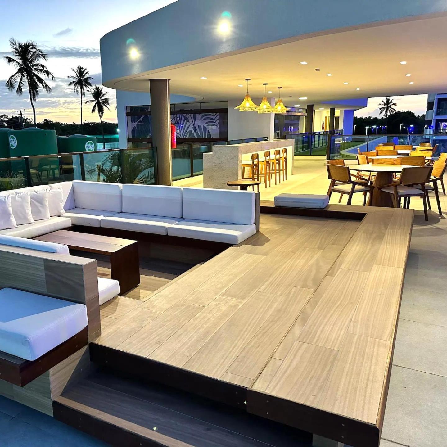 Sol Do Makia Experience, Beleza & Conforto - Flat Vista Piscina Em Muro Alto